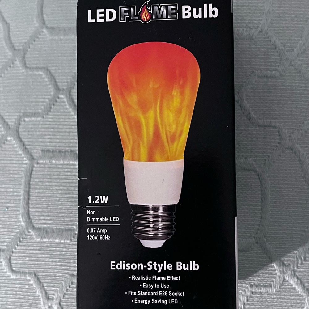 LED Flame Bulb 1.2 Watts 120V